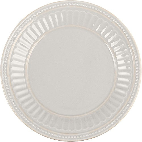 French Perle Groove White 8" Dessert Plate by Lenox