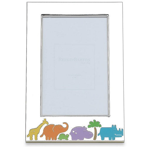 Jungle Parade Silverplate 4" x 6" Photo Frame by Reed & Barton