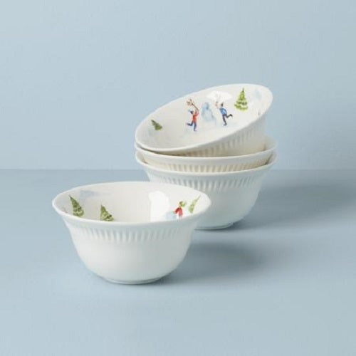 Profile Snow Day All Purpose Bowls, Set of 4 By Lenox