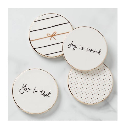 Kate Spade A Charmed Life Coaster Set of 4 By Lenox