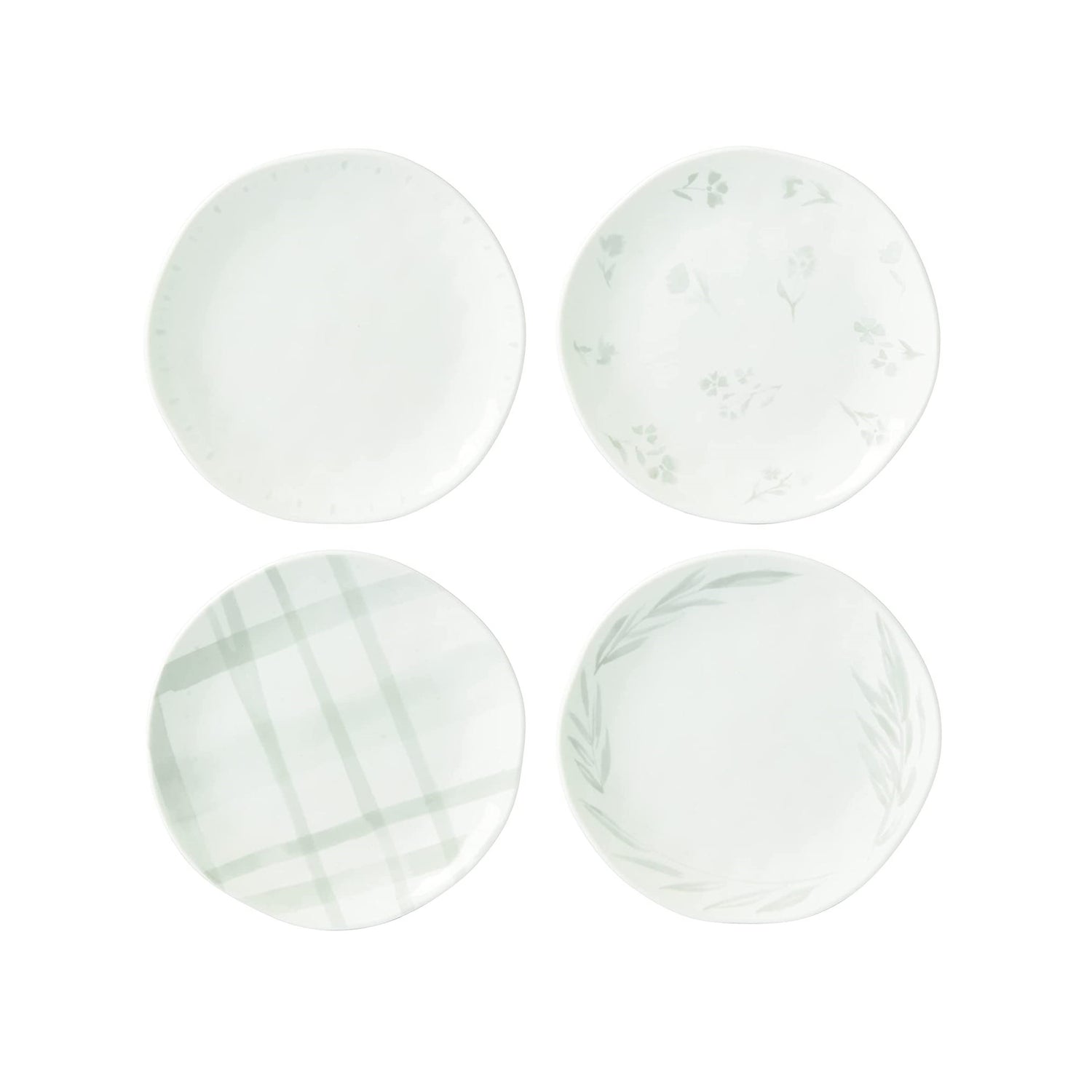 Oyster Bay Assorted Tidbit Plates, Set of 4 By Lenox