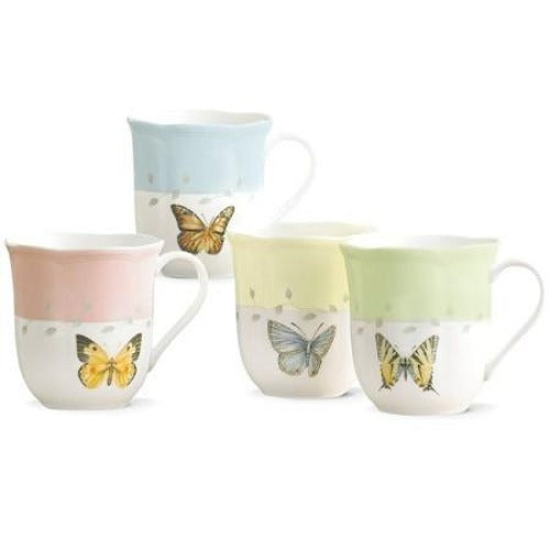 LENOX Butterfly Meadow 4-piece Mug Set - Ria's Hallmark & Jewelry Boutique