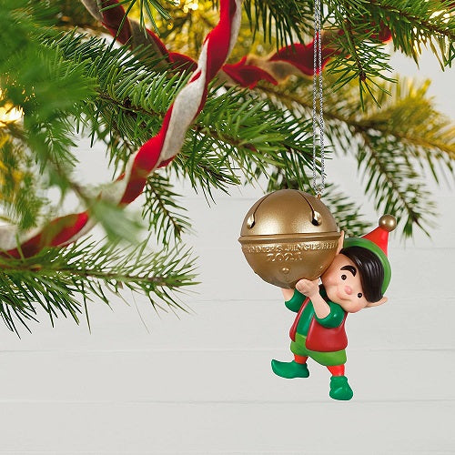 Ornament 2021, North Pole Tree Trimmers Jingle Bell Elf