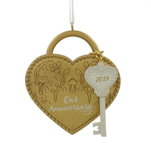 Dated 2019 Our Anniversary Tree Trimmer Ornament