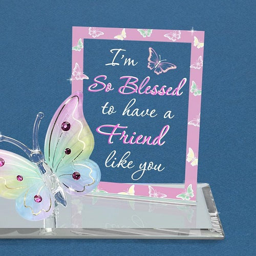 Glass Baron Butterfly "So Blessed Friend"