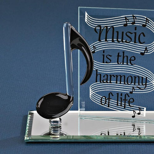Glass Baron Music Note Plaque