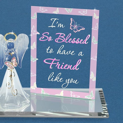 Glass Baron Angel "So Blessed Friend"