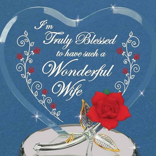 Glass Baron "Truly Blessed... Wife" Red