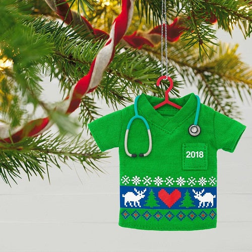 Happy Holiday Scrubs 2018 Ornament - Ria's Hallmark & Jewelry Boutique