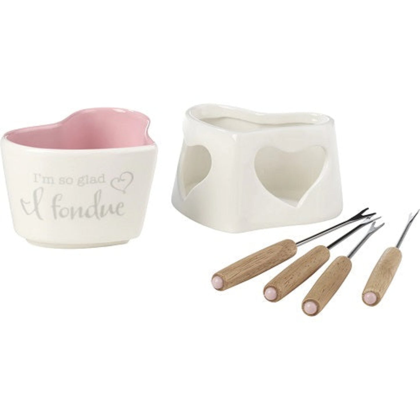 I’m So Glad I Fondue, 6-Piece Fondue Set by Precious Moments