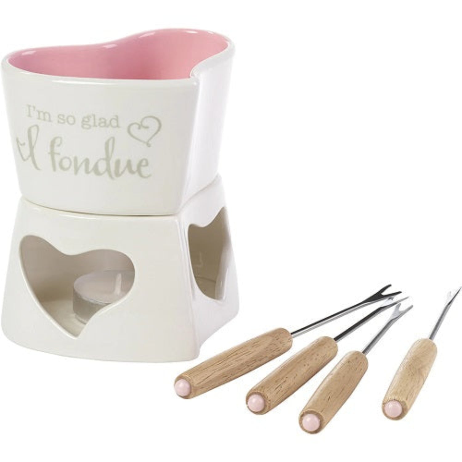 I’m So Glad I Fondue, 6-Piece Fondue Set by Precious Moments