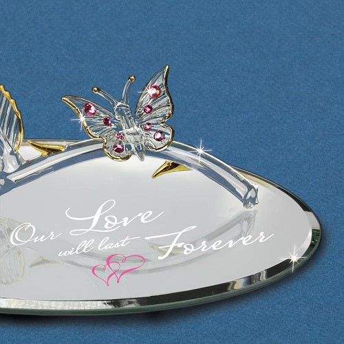 Glass Baron Butterfly "Love Forever"