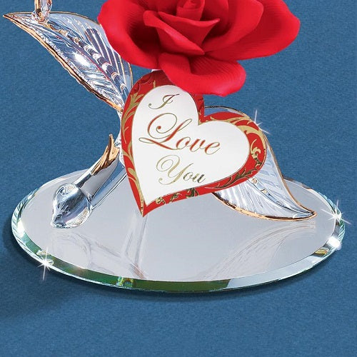 Glass Baron Hummingbird "I Love You" Rose