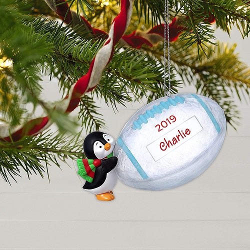 Football Star Personalized 2019 Ornament