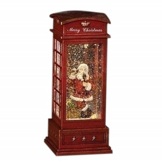 Roman LED with Fan Swirl Confetti Phone Booth With Santa