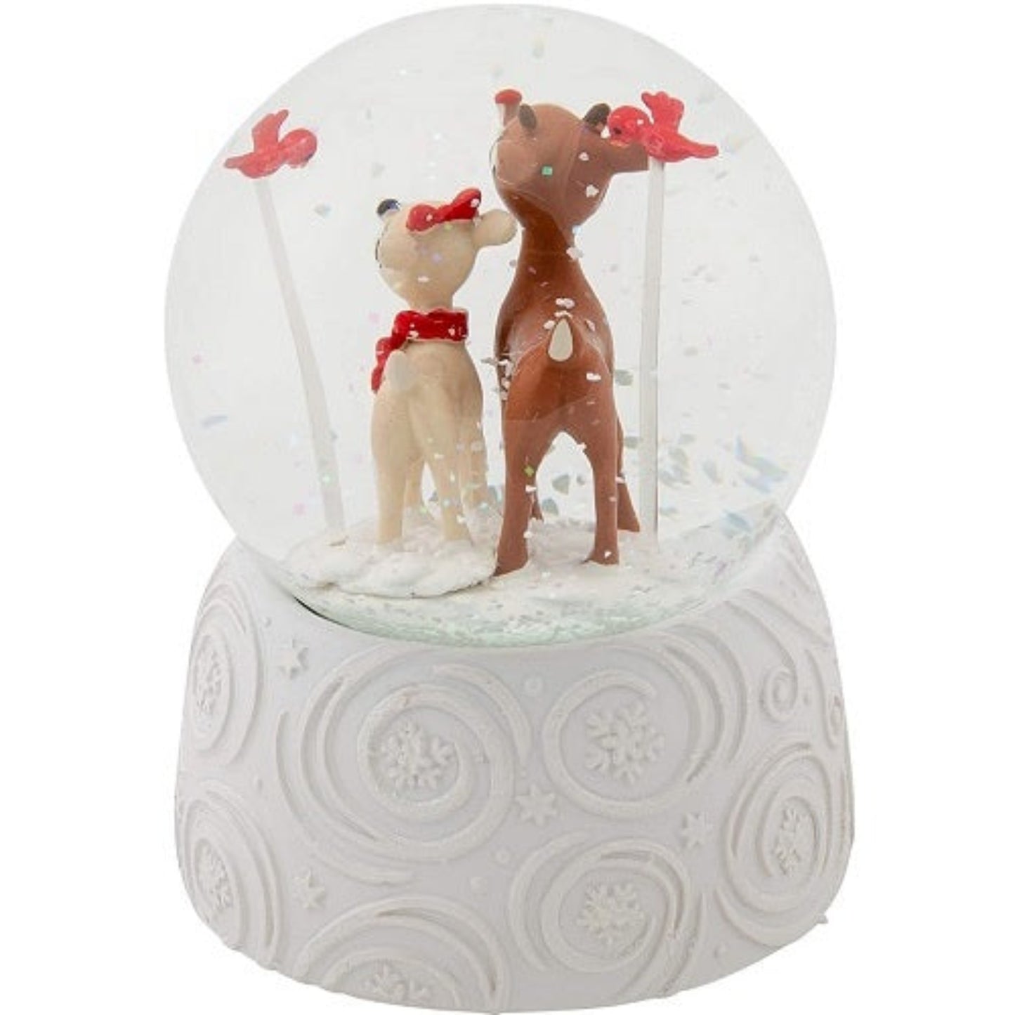 Roman Rudolph The Red-Nosed Reindeer with Clarice Waterglobe