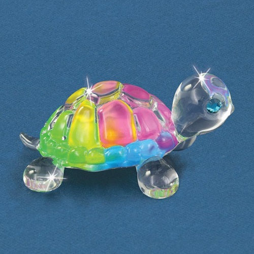 Turtle Figurine Rainbow Snow Cone