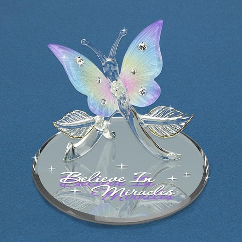 Glass Baron Butterfly "Believe in Miracles"
