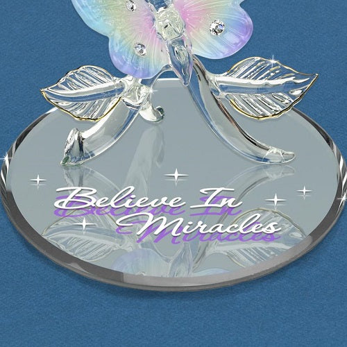 Glass Baron Butterfly "Believe in Miracles"