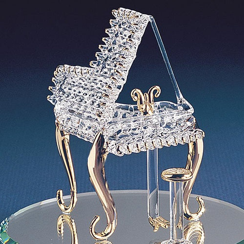 Glass Baron Piano Figurine