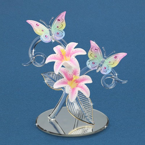 Glass Baron Butterflies, Lily Garden