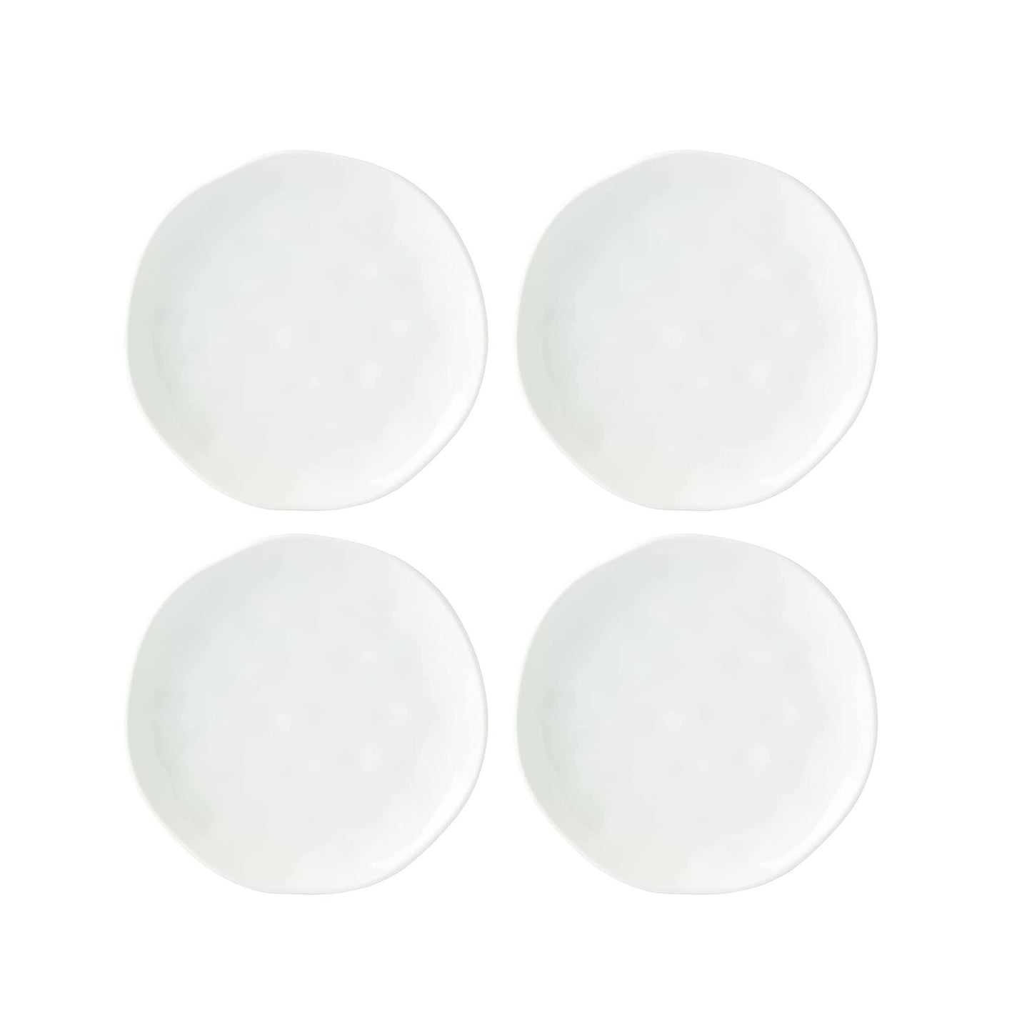 Ensemble d'assiettes décoratives blanches Bay Colors, 4 pièces, 8 po, par Lenox 