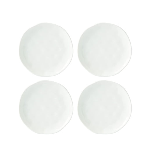 Bay Colors 4-piece 8" White Accent Plate Set by Lenox