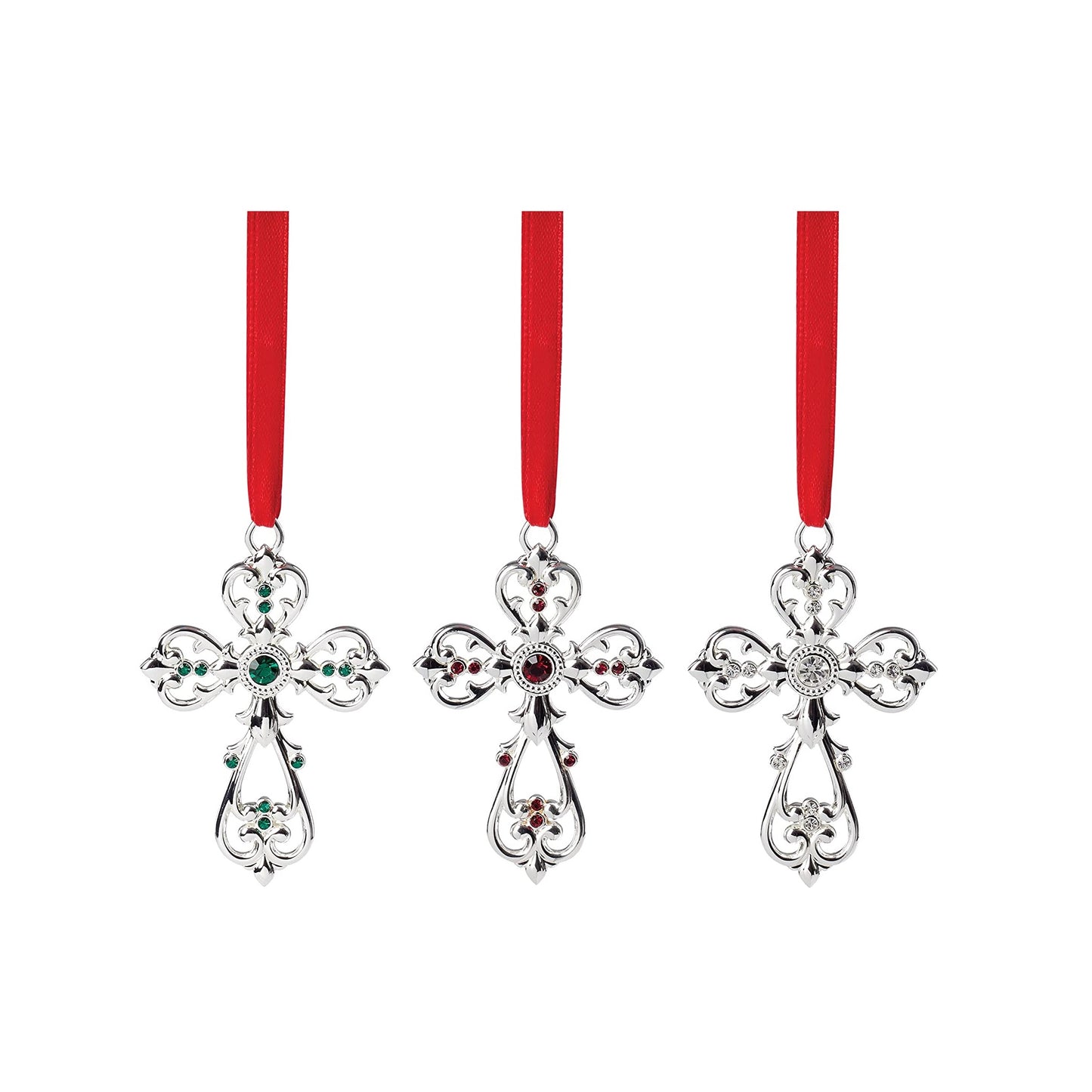 Mini 3-Piece Cross Ornament Set by Lenox