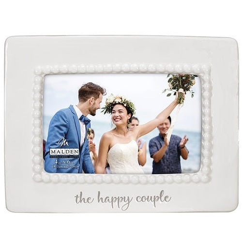 Malden "the happy couple" Ceramic Beaded Wedding Frame