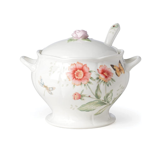 Butterfly Meadow 2 piece Tureen and Ladle Set by Lenox