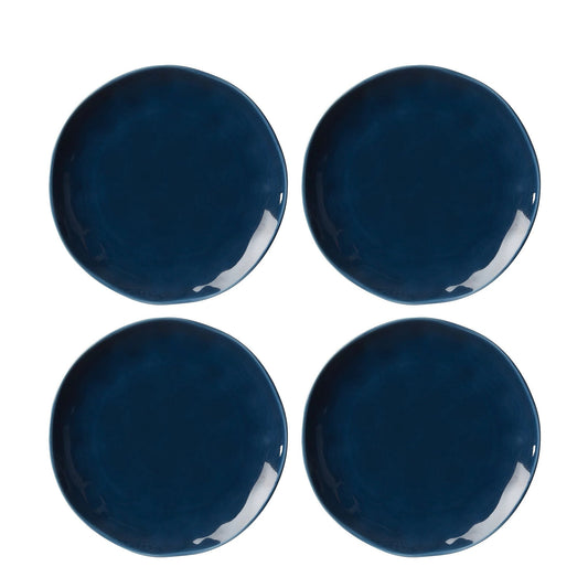 Bay Colors Accent Plates Blue, Set of 4 By Lenox