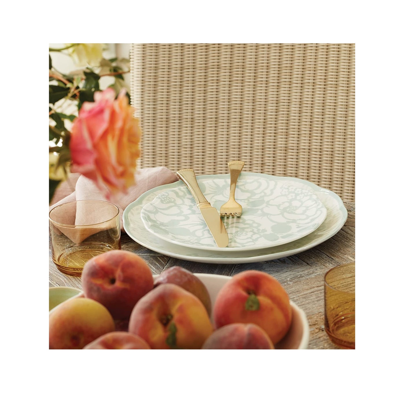 Butterfly Meadow Cottage 4-Piece Dinner Plates By Lenox