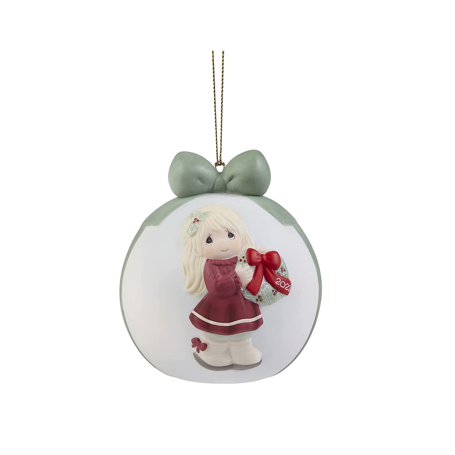 Precious Moments May Your Christmas Wishes Come True 2022 Dated Ball Ornament