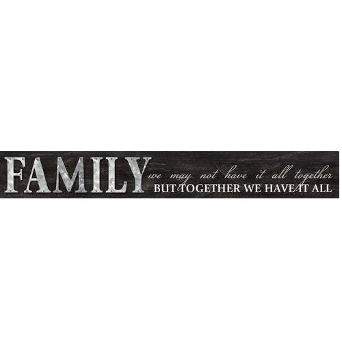 Malden "36" "Family.....We Have It All" Galvanized Panel