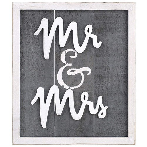 Malden "Mr. & Mrs." Framed Sign