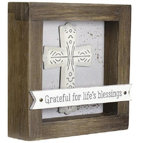 Malden "Grateful for life's blessings" Wood Plaque