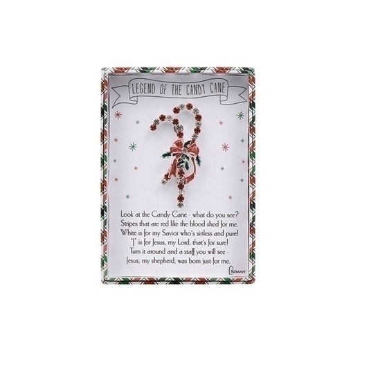 Roman Candy Cane Story Pin 2.5" With Gift Box