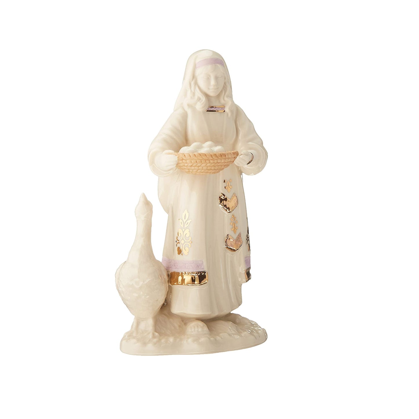 First Blessing Nativity Goose & Girl Figurine by Lenox