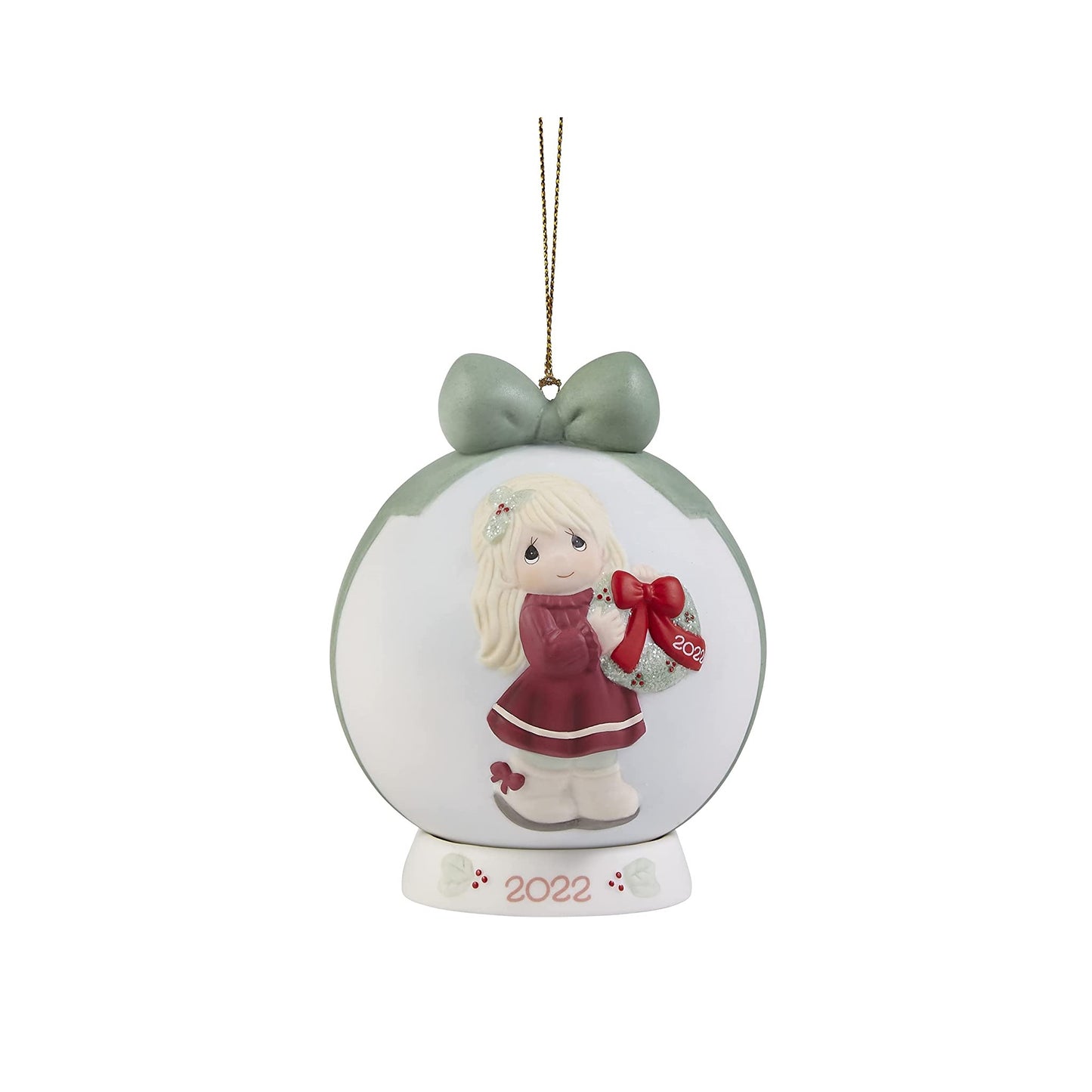 Precious Moments May Your Christmas Wishes Come True 2022 Dated Ball Ornament
