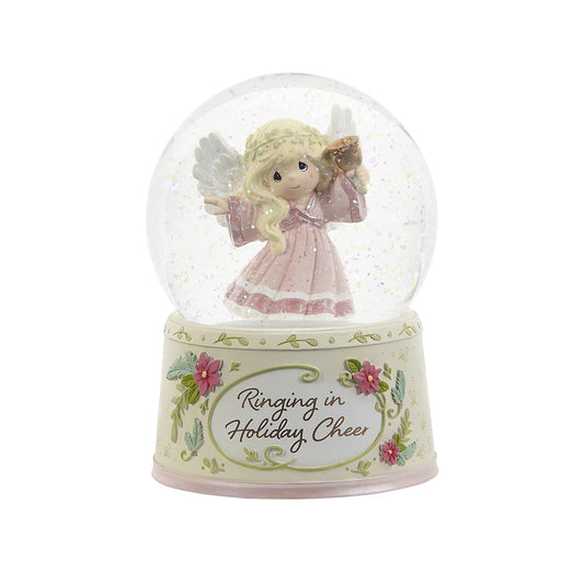 Ringing In Holiday Cheer Annual Angel Musical Snow Globe