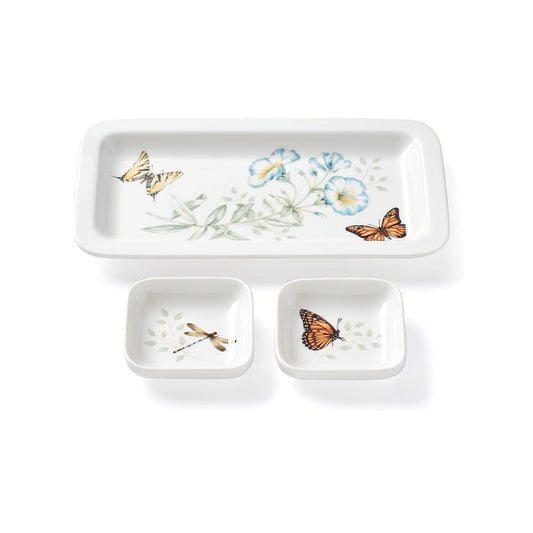 Assiette et bols à sushi Butterfly Meadow par Lenox