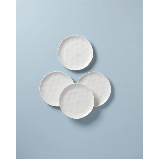Ensemble d'assiettes décoratives blanches Bay Colors, 4 pièces, 8 po, par Lenox 