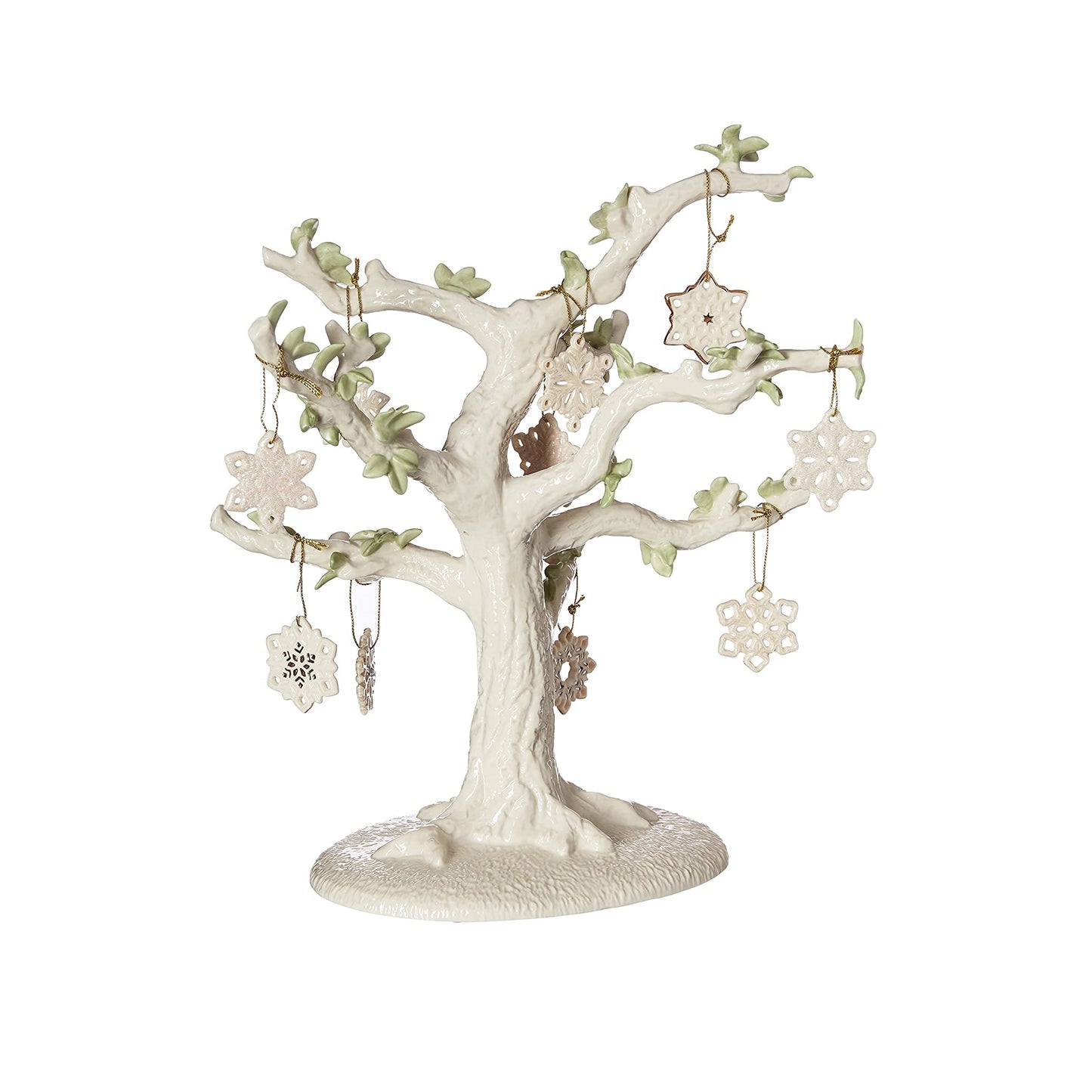 Lenox Snowflake 10 Piece Ornament & Tree Set