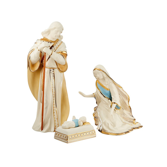 Ensemble de 3 figurines de la Sainte Famille de la Nativité First Blessing par Lenox