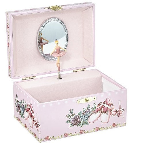 MusicBox Kingdom Ballerina Shoes Jewelry Music Box Playing The Melody "Swan Lake"