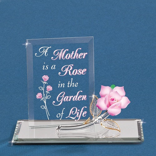 Glass Baron Mom Garden Of Life Pink Rose