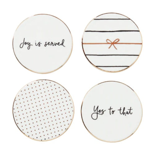 Kate Spade A Charmed Life Coaster Set of 4 By Lenox