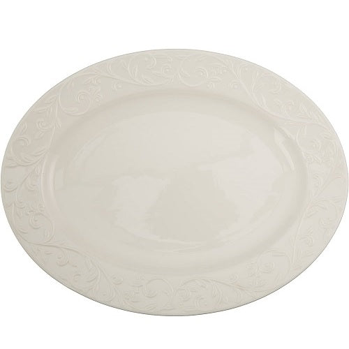 Opal Innocence Carved 16" Large Oval Platter by Lenox