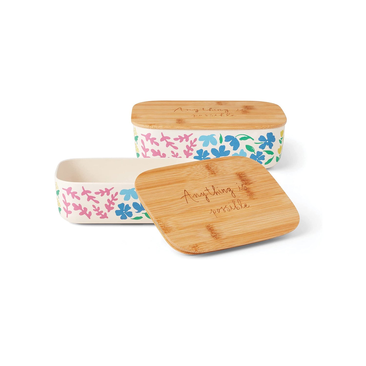 Kate Spade Floral Field™ Lunch Set Rectangle Container, set of 2