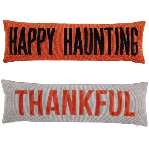 Mud Pie Halloween and Thanksgiving Reversible Pillow